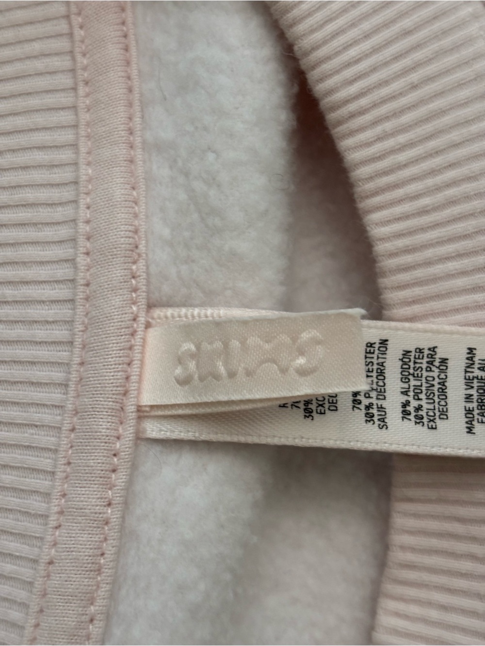 Skims Women’s Light Pink sweat shirt